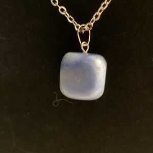 Chic Blue Stone Necklace
